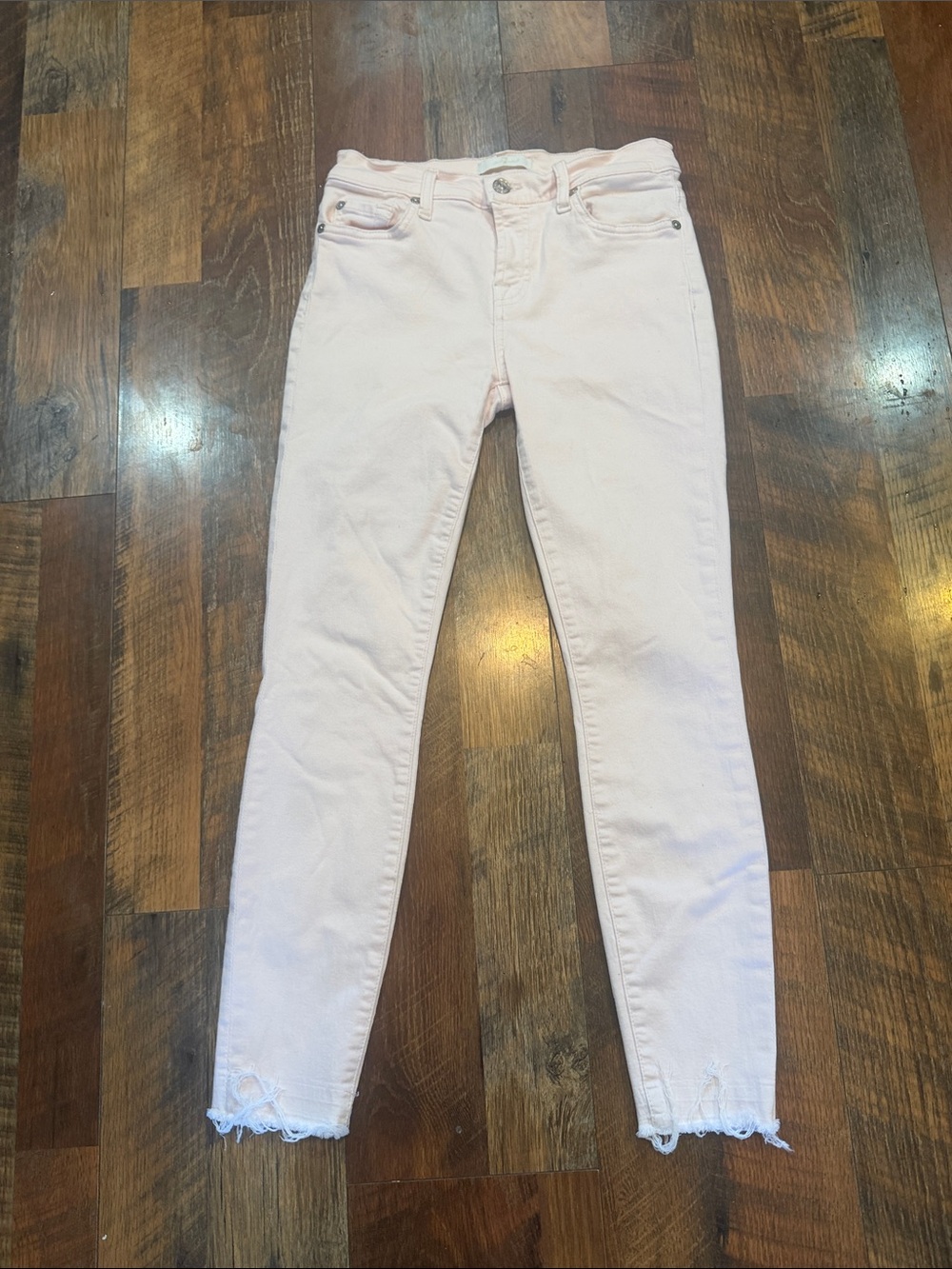 Women's Light Pink Skinny Jeans 26 (875)